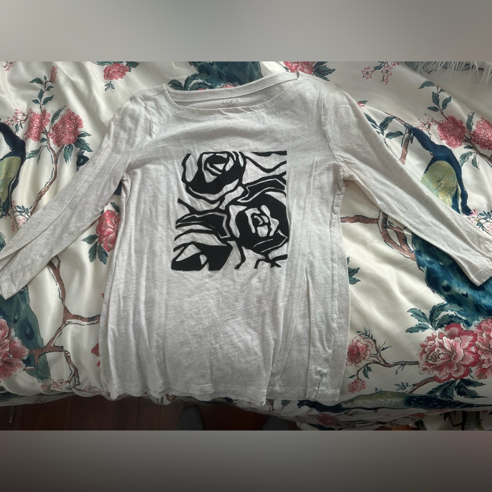 Loft long sleeve T with floral pattern